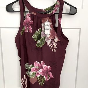 Women’s express wine colored tank size small NWT